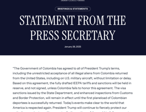 Statement from the Press Secretary